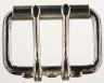 Buckle heel bar roller two prong nickel plated